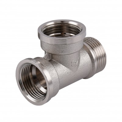 Трійник 3/4″ВВЗ нікельований NT444S OPTIMUM Трійник 3/4″ВВЗ нікельований NT444S OPTIMUM