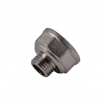 Перехідник редукційний 1/2″х1/4″ВЗ нікельований восьмигранний NK313O OPTIMUM Перехідник редукційний 1/2″х1/4″ВЗ нікельований восьмигранний NK313O OPTIMUM