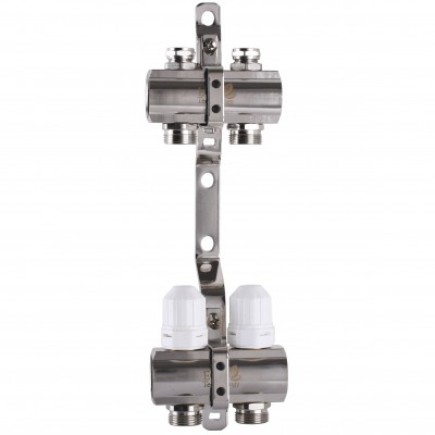 Колектор з регуляторами та кріпленням ECO 001С 1″x2 Колектор з регуляторами та кріпленням ECO 001С 1″x2