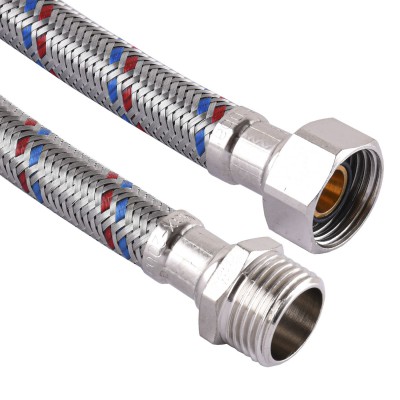 Шланг нержавіюча сталь SOLOMON 1/2″х1/2″ ЗВ 0,5м HS31 Шланг нержавіюча сталь SOLOMON 1/2″х1/2″ ЗВ 0,5м HS31